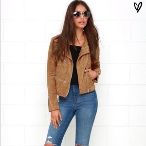 Lulus Suede Moto Jacket
